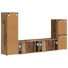 vidaXL Conjunto de m&oacute;vel de TV 4 pcs Madeira antiga Madeira processada