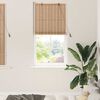 vidaXL Estores de rolo com cortinas Manual Natura 80 x 220 cm Bambu