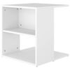 vidaXL Mesa de apoio 45x45x48 cm derivados de madeira branco