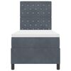 vidaXL Cama Box com colch&atilde;o Cinza Escuro 80 x 200 cm Veludo