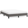 vidaXL Estrutura de cama 140x190 cm couro artificial cinzento