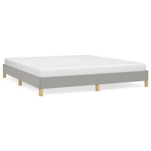 vidaXL Estrutura de cama sem colch&atilde;o 180x200 cm tecido cinzento-claro