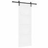 vidaXL Porta Deslizante Branco 83 x 232 cm Madeira de Pinho Maci&ccedil;a