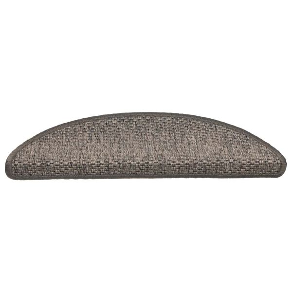 vidaXL Tapetes escada adesivos aspeto sisal 30 pcs 56x17x3cm