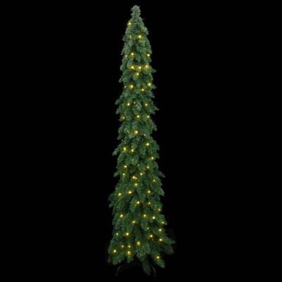 vidaXL Árvore de Natal artificial pré-iluminada + 100 luzes LED 180 cm