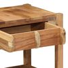vidaXL Mesa de apoio Castanho 43 x 32 x 46 cm Madeira Refor&ccedil;ada S&oacute;lida