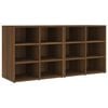 vidaXL Sapateira 2 pcs 52,5x30x50 cm carvalho castanho