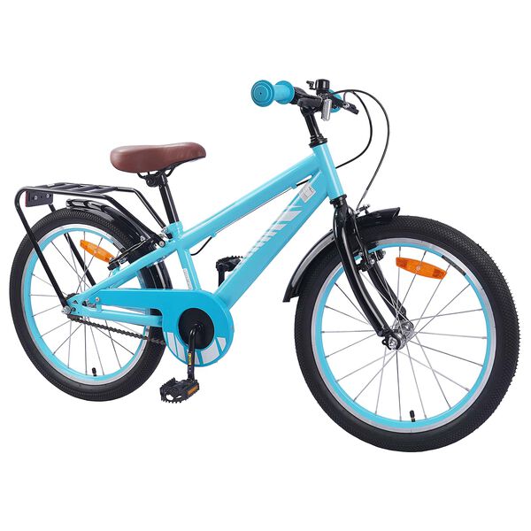 vidaXL Bicicleta Infantil 18 Polegadas para 5-7 anos Azul Claro