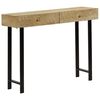 vidaXL Mesa consola madeira de mangueira maci&ccedil;a 102x30x79 cm