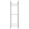 vidaXL Suporte para lenha 50x28x94 cm aço inoxidável