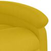 vidaXL Poltrona de massagens reclin&aacute;vel el&eacute;trica veludo amarelo
