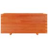 vidaXL Vaso/floreira jardim 110x40x49,5 cm pinho maci&ccedil;o castanho mel