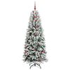 vidaXL Árvore de Natal Artificial com 300 LEDs Branco 78 x 78 x 210 cm