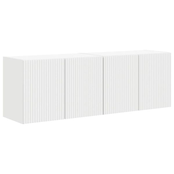 vidaXL Arm&aacute;rio de TV de Parede 2 pcs Branco 59,5 x 31 x 40 cm