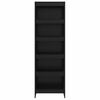 vidaXL Gabinete de Livros 2 pcs Carvalho Preto 80 x 30 x 155 cm
