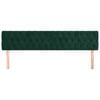 vidaXL Cabeceiras verde-escuro 200x7x78/88 cm veludo