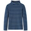 T-shirt de manga comprida para crian&ccedil;a azul-marinho 140