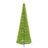 vidaXL &Aacute;rvore de Natal de tinsel com LED e espeto EKENAS 300 cm