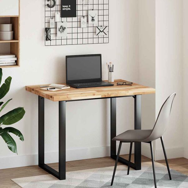 vidaXL Tampo de secret&aacute;ria 80x70x4 cm ac&aacute;cia maci&ccedil;a acabamento a &oacute;leo