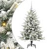 vidaXL &Aacute;rvore de Natal Artificial Pr&eacute;-iluminada com Conjunto de Bolas