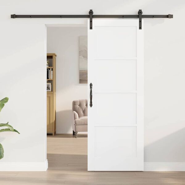 vidaXL Porta Deslizante Branco 73,5 x 198,5 cm