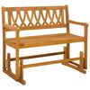 vidaXL Banco Deslizante de Jardim Natural 110 x 59 x 97 cm
