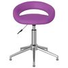 vidaXL Cadeiras de jantar girat&oacute;rias 2 pcs couro artificial roxo