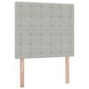 vidaXL Cama com arruma&ccedil;&atilde;o e colch&atilde;o Cinzento-claro 100 x 200 cm Veludo
