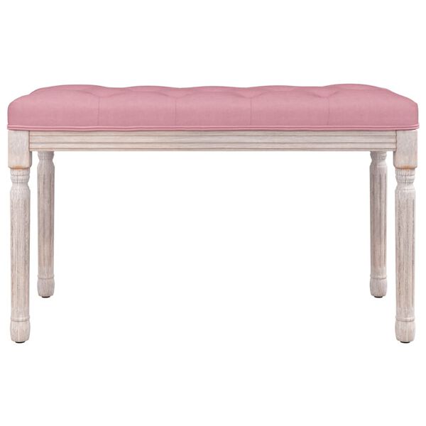 vidaXL Banco 80x40x49 cm veludo rosa
