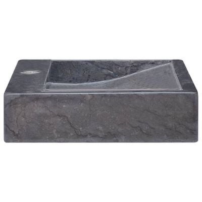 vidaXL Lavatório 58x39x10 cm mármore preto