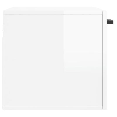 vidaXL Armário parede 60x36,5x35 cm derivados madeira branco brilhante