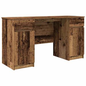vidaXL Mesa Madeira antiga Derivados de madeira 140 x 49 x 76 cm