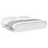 vidaXL Estrutura de cama c/ gavetas 180x200cm derivados madeira branco