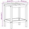 vidaXL Mesa Lateral Adirondack Branco 38 x 38 x 46 cm HDPE