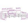 vidaXL 5 pcs conj. lounge jardim com almofad&otilde;es madeira douglas maci&ccedil;a