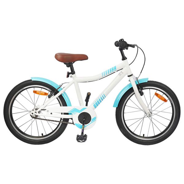 vidaXL Bicicleta Infantil 18 Polegadas para 5-7 anos Azul Claro