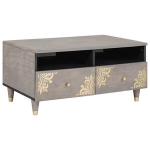 vidaXL Mesa de centro Cinzeto 80 x 54 x 40 cm Madeira de manga maci&ccedil;a