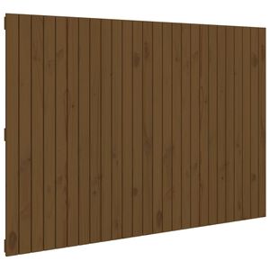 vidaXL Cabeceira de parede 166x3x110 cm pinho maci&ccedil;o castanho-mel