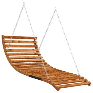 vidaXL Cama baloi&ccedil;o 115x147x46cm madeira curvada c/ acabamento em teca
