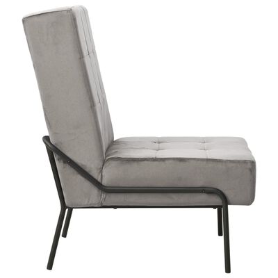 vidaXL Cadeira de descanso 65x79x87 cm veludo cinzento-claro