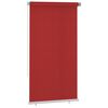 vidaXL Estore de rolo para exterior PEAD 120x230 cm vermelho