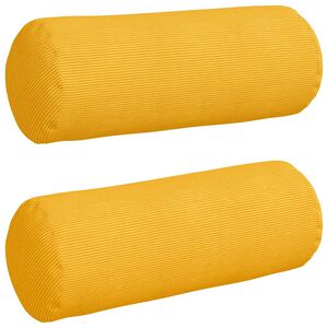 vidaXL Almofadas de Apoio 2 pcs Amarelo Claro &Oslash; 25 x 70 cm