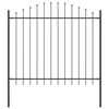 vidaXL Cerca para Jardim WOERDEN 7 unid. 170 x 190 cm Cinzeto