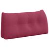 vidaXL Travesseiro para Costas Vinho Vermelho 100 x 24 x 50 cm Veludo