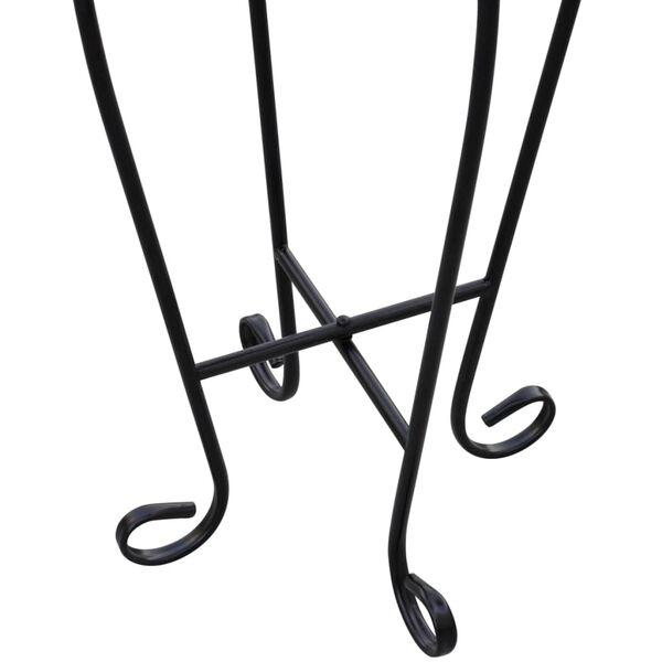 vidaXL Mesa de apoio para plantas em mosaico verde e branco