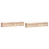 vidaXL Vasos/floreiras de jardim 2 pcs madeira de pinho maci&ccedil;a