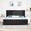 vidaXL Cama Box com cabeceira Preto 200 x 200 cm Veludo