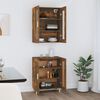vidaXL Arm&aacute;rio alto 69,5x34x180 cm madeira processada carvalho fumado