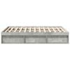 vidaXL Estrutura cama de casal pequena 120x190 cm cinza cimento