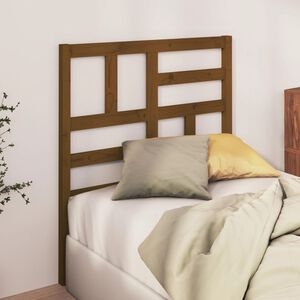 vidaXL Cabeceira de cama 96x4x104 cm pinho maci&ccedil;o castanho mel